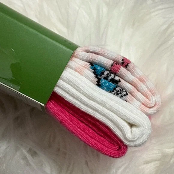 NWT Kate Spade Three Pack of Crew Socks - Picture 2 of 5